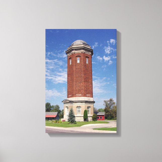 Kanvastrycket Manistique Vatten Torn Canvastryck (Framsida)