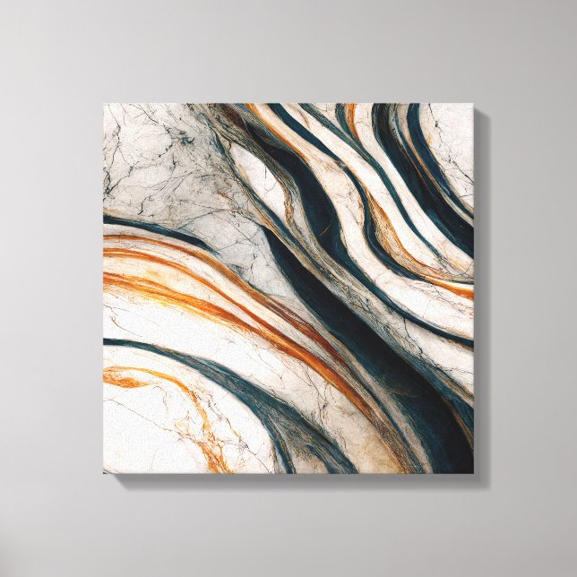 Kanvastrycket Marble Effect Stretched Canvastryck (Framsida)