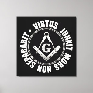 Kanvastrycket Masonic-symbol Canvastryck