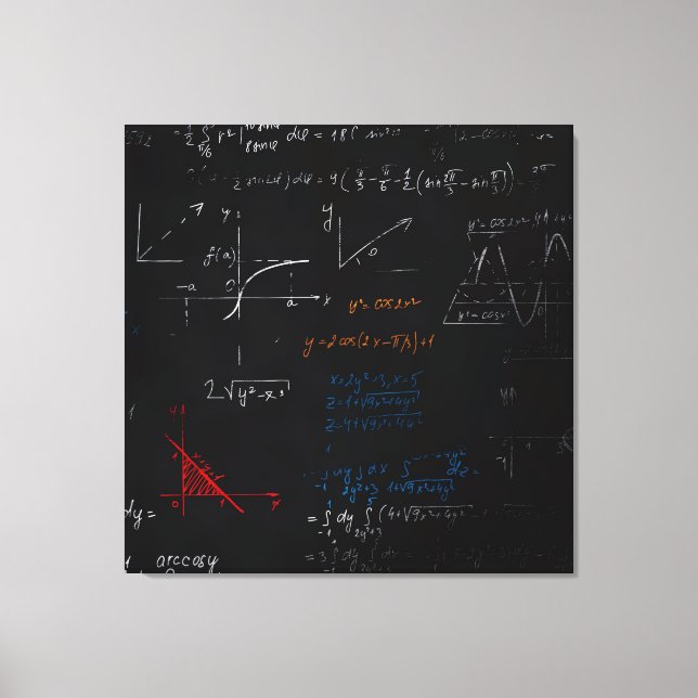 Kanvastrycket Matematisk fördröjning Canvastryck (Framsida)