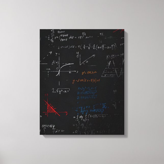 Kanvastrycket Matematisk fördröjning Canvastryck (Framsida)