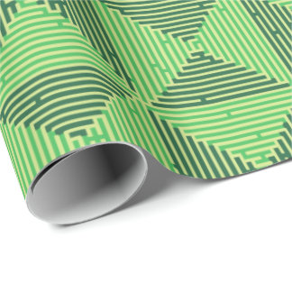 Kanvastrycket Maze Patchwork Presentpapper