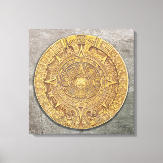 Kanvastrycket mexikanska Mayan/Aztec Calendar Canvastryck