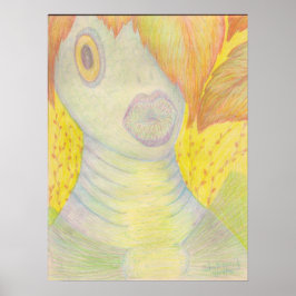 kanvastrycket "Min Sjöjungfru" Poster