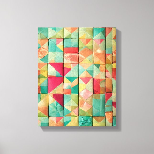 Kanvastrycket Modern Colorful Wrapped Art Canvastryck (Framsida)