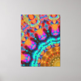 Kanvastrycket Modern gult svart design Canvastryck