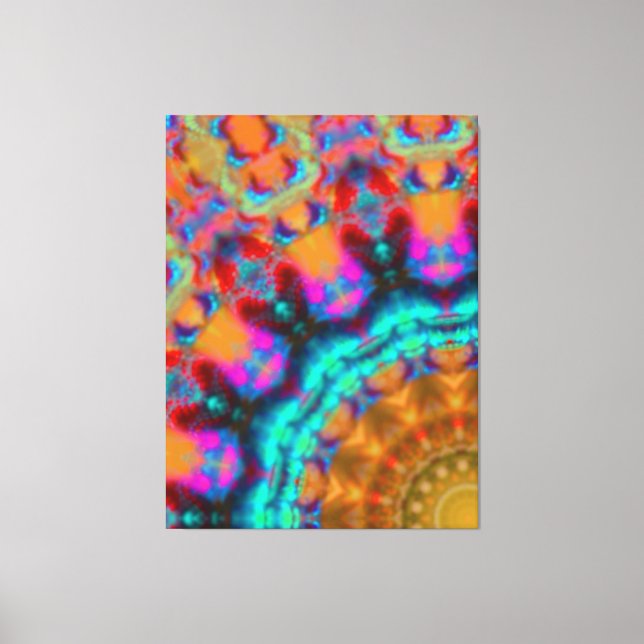 Kanvastrycket Modern gult svart design Canvastryck (Framsida)