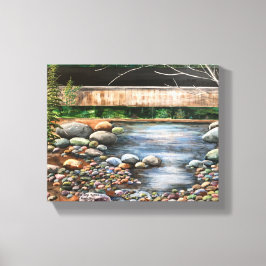 Kanvastrycket Modern Original Brook Art Stretched Canvastryck