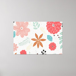 Kanvastrycket Mönster i bakgrunden Canvastryck