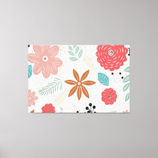 Kanvastrycket Mönster i bakgrunden Canvastryck