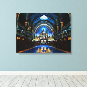 Kanvastrycket Montreal Notre Dame Cathedral Canvastryck