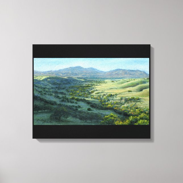 kanvastrycket "Mount Diablo Southern View" Canvastryck (Framsida)