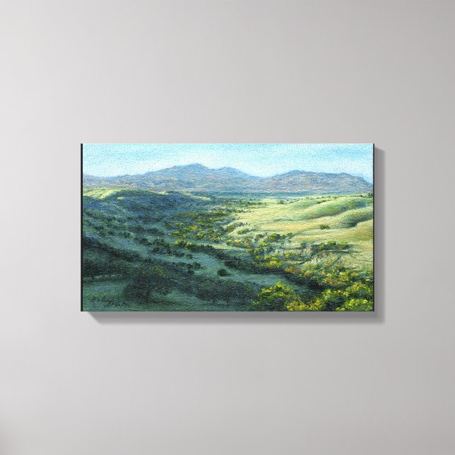 kanvastrycket "Mount Diablo Southern View" Canvastryck (Framsida)