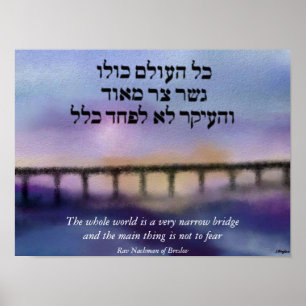 Kanvastrycket Narrow Bridge Poster