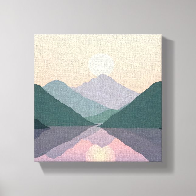 Kanvastrycket Natura liggande illustration Canvastryck (Framsida)