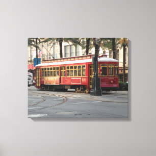 Kanvastrycket New Orleans Trolley Canvastryck