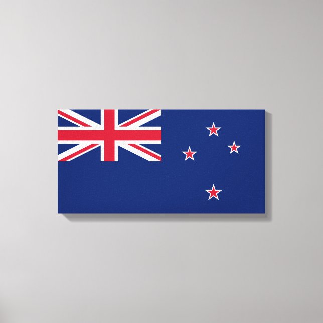 Kanvastrycket Nya Zeeland Flagga (NZ) Canvastryck (Framsida)