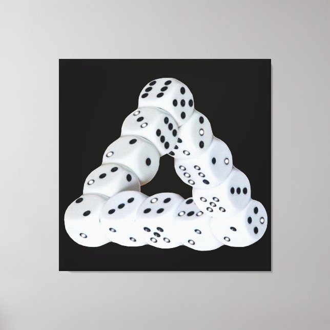 Kanvastrycket Optiskt illusionsavstånd, stretchera Canvastryck (Framsida)