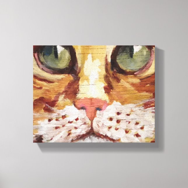 Kanvastrycket orange Tabby Painting Detaljer Canvastryck (Framsida)
