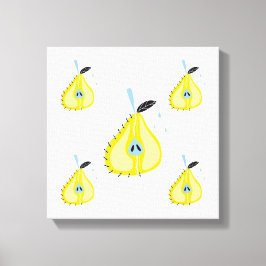 Kanvastrycket Original Simple Art Pear Canvastryck
