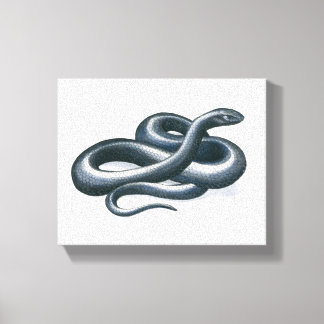 Kanvastrycket östra Indigo Snake Canvastryck