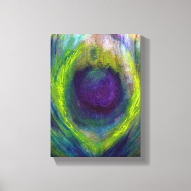 Kanvastrycket Peacock Canvastryck (Framsida)