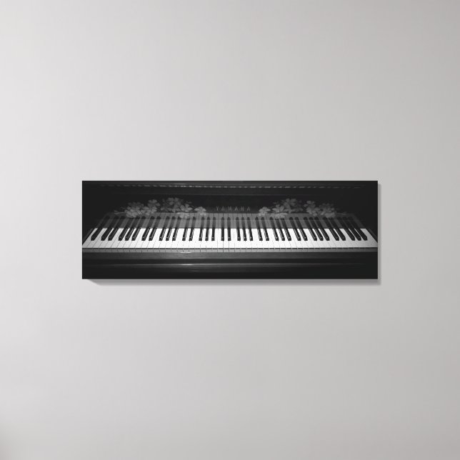 Kanvastrycket Piano Tangentbord Canvastryck (Framsida)