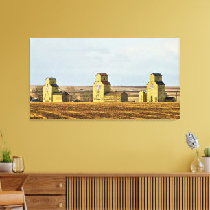 Kanvastrycket Prairie Sentinels Mossleigh Alberta Canvastryck