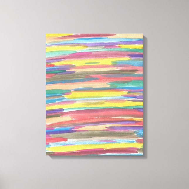 Kanvastrycket Rainbow Spectrum Art Abstrakt Canvastryck (Framsida)