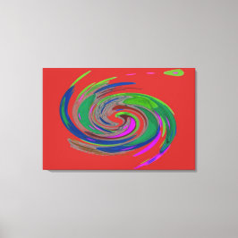 Kanvastrycket Red Whirlwind Fine Art Canvastryck