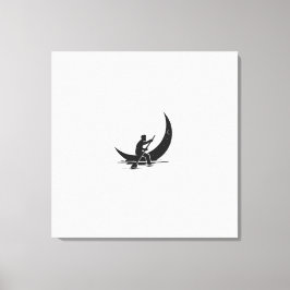 kanvastrycket "Rending Måne" Canvastryck