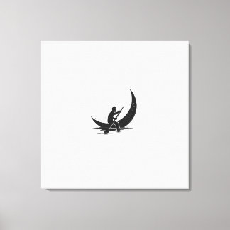 kanvastrycket "Rending Måne" Canvastryck