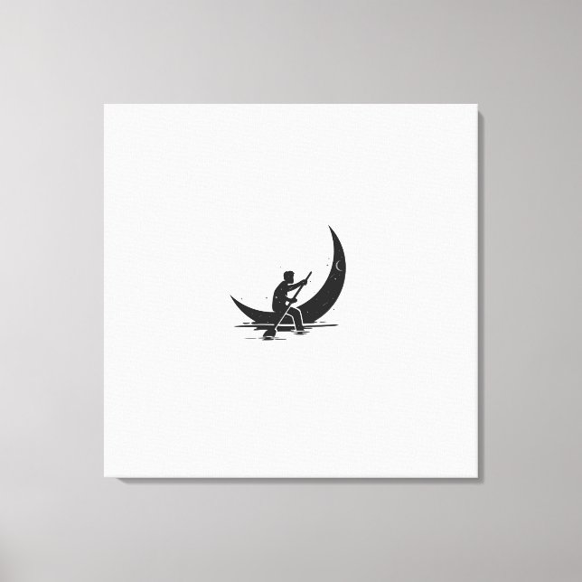 kanvastrycket "Rending Måne" Canvastryck (Framsida)