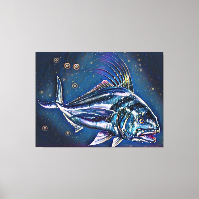 Kanvastrycket Roosterfish, Baja California Canvastryck (Framsida)