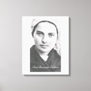 Kanvastrycket Saint Bernadette Soubirous Canvastryck