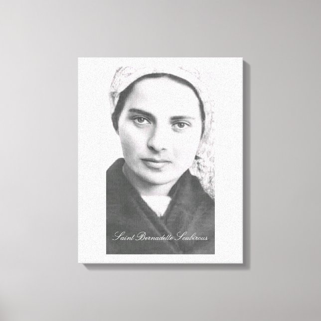 Kanvastrycket Saint Bernadette Soubirous Canvastryck (Framsida)