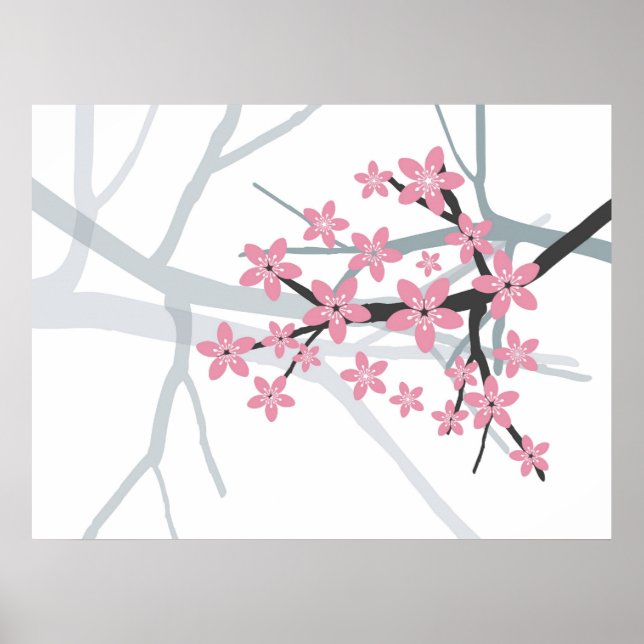 Kanvastrycket Sakura Gren Original Poster (Framsidan)