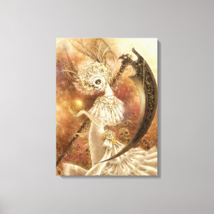 Kanvastrycket Santa Muerte Canvastryck