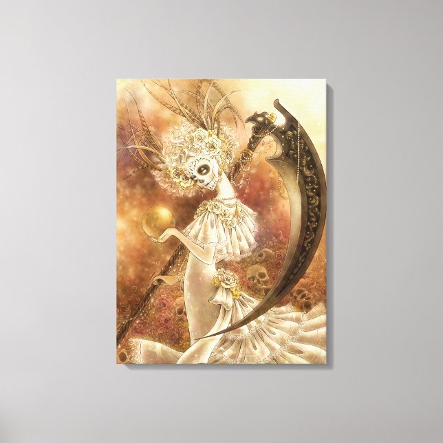 Kanvastrycket Santa Muerte Canvastryck (Framsida)