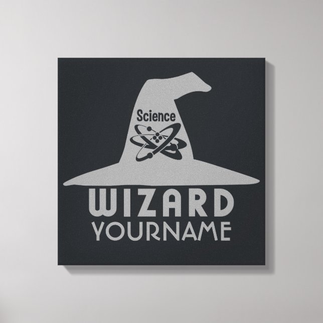 Kanvastrycket Science Wizard anpassningsbar Canvastryck (Framsida)