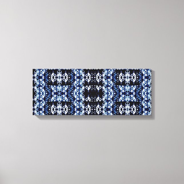 Kanvastrycket Shibori Inspired Abstrakt Art Canvastryck (Framsida)
