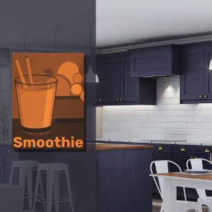 Kanvastrycket Smoothie Tumbler Black & Orange Canvastryck