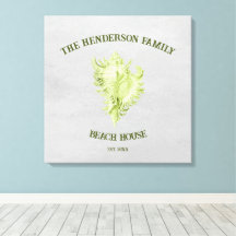 Kanvastrycket Snäcka för grönt