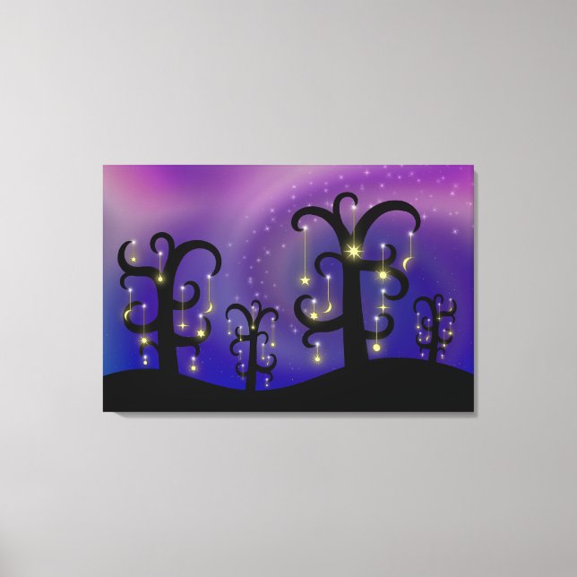 Kanvastrycket Stars trädgård Canvastryck (Framsida)