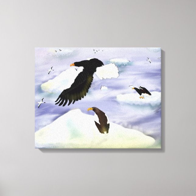 Kanvastrycket Stellar Sea Eagle Island Canvastryck (Framsida)