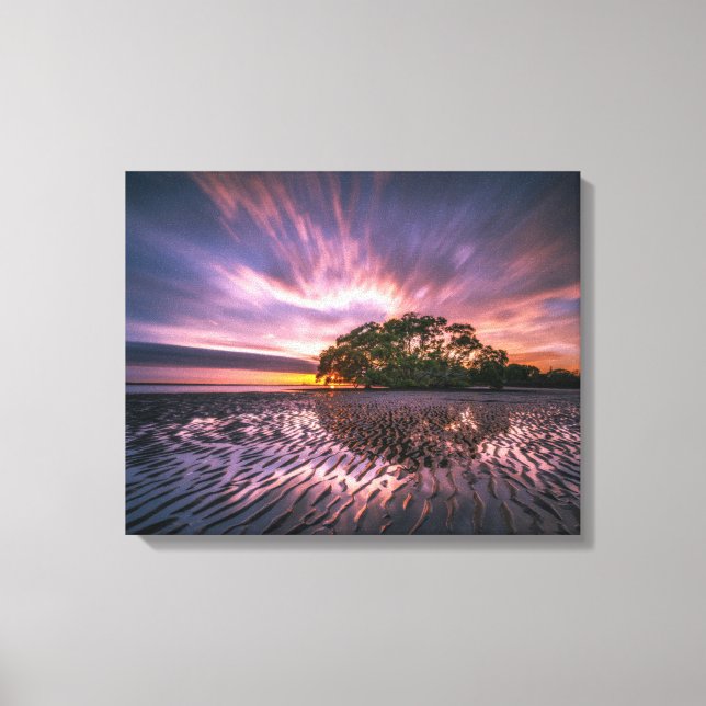Kanvastrycket Stretch - Nudgee Beach Queensland AU Canvastryck (Framsida)
