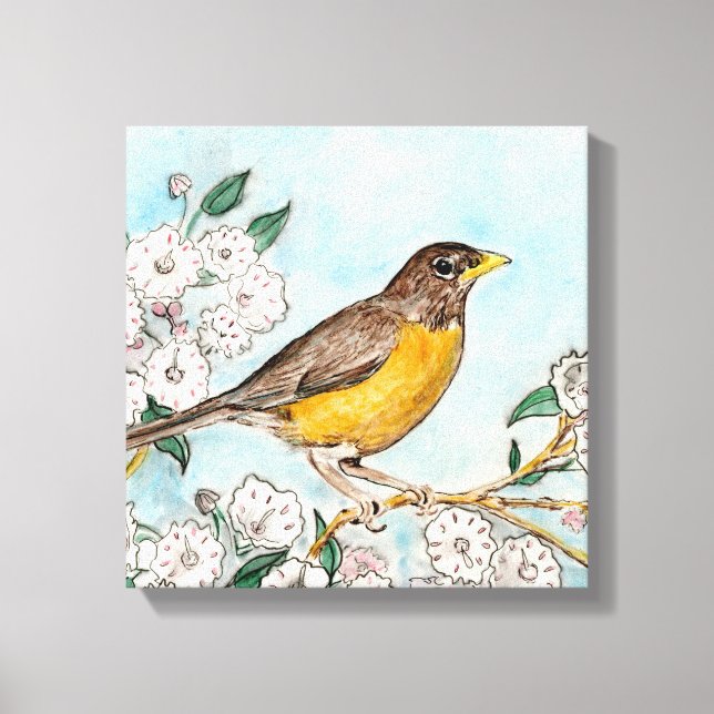 Kanvastrycket Stretched för anslutning Canvastryck (Framsida)