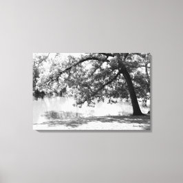 Kanvastrycket Svartvitt liggande Canvastryck