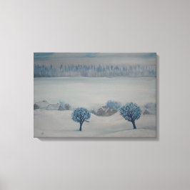 Kanvastrycket Swiss Countryside Opus 2 Winter Canvastryck