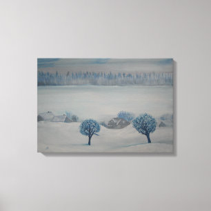 Kanvastrycket Swiss Countryside Opus 2 Winter Canvastryck